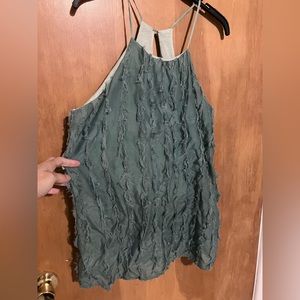 Unique textured tank blouse